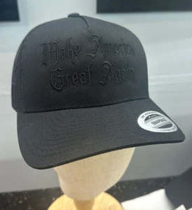 DARK MAGA HAT - ELON MUSK CAP IN MSG, NY- MAKE AMERICA GREAT AGAIN TRUMP HAT - Picture 1 of 3