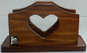 Vintage Wooden Letter Rack JIE GANTOFTA Sweden Heart Design Retro 1970s/80s - Picture 1 of 14