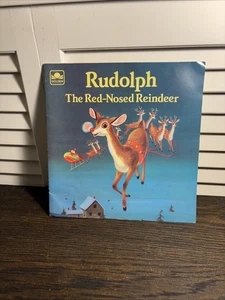 BOOK CHILDRENS Rare Vintage 1958 Rudolph The Red Nosed Reindeer CHRISTMAS SANTA - Picture 1 of 7