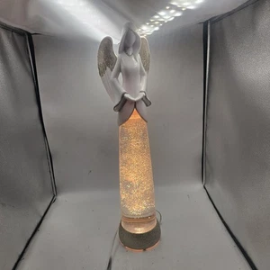 Cracker Barrel mattiert Acryl Engel Wasser Lavalampe Licht Bewegung Glitzer 22" - Bild 1 von 6