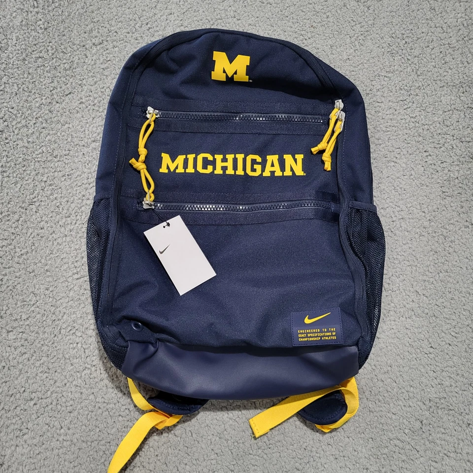 Michigan Wolverines Team Issued Nike Travel Backpack Bag Football Elite New - Image 1 of 3