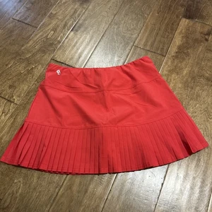 Cross Court Tennis Skort Size Small Red Pleated - Picture 1 of 8