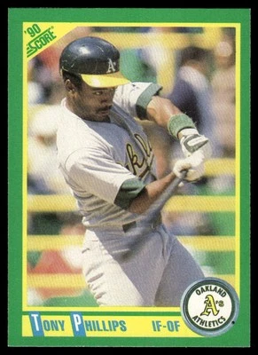 1990 Score #84 Tony Phillips - Image 1 of 2