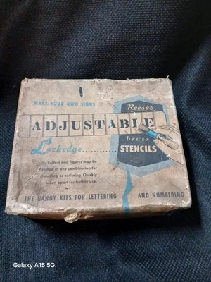 Plantillas de latón ajustables Reeses vintage Foto 1 de 4