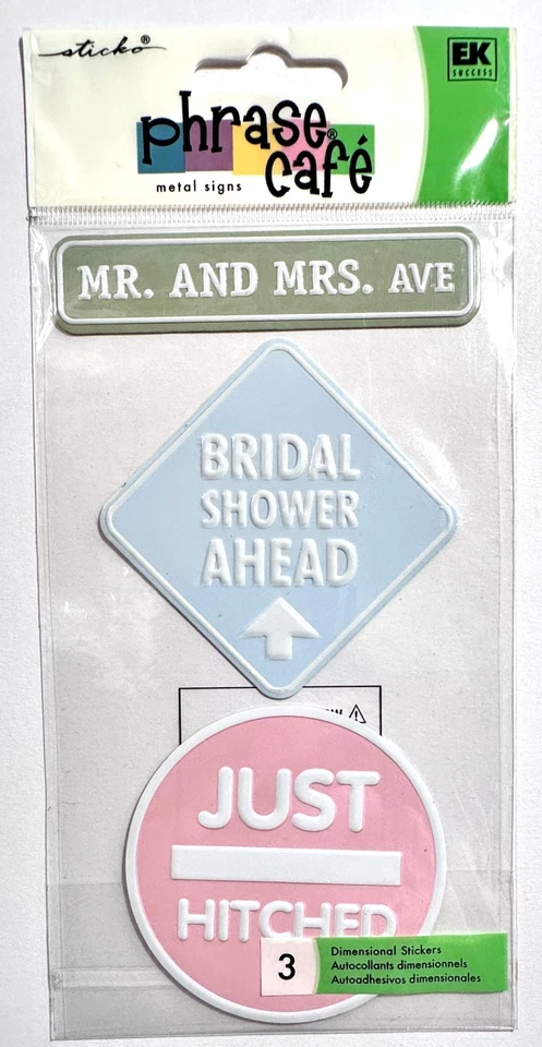 Pegatinas de metal para boda ducha álbumes de recortes adorno para hacer tarjetas Foto 1 de 1