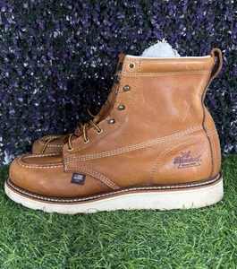 Thorogood 814-4200 Moc Toe Mens Sz 13D Work Boots Wedge Vibram Sole Non Safety - Bild 1 von 11
