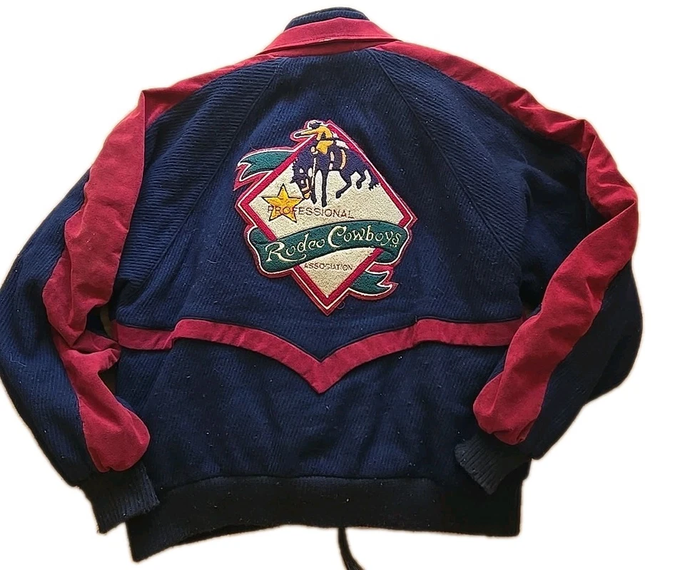 Chaqueta de Colección Profesional de Rodeo Cowboys Association PRCA XL Lana/Gamuza De Colección Foto 1 de 4