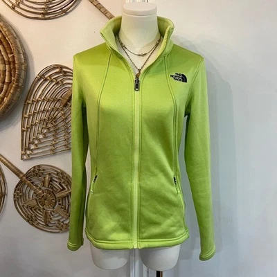 The North Face Green Fleece Zip Jacket Women's Small Full Zip Outdoor Activewear - Image 1 of 4