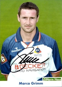 Autogrammkarte Fußballer Marco Grimm, Karlsruher SC, Autogramm - 11411320 - Bild 1 von 2