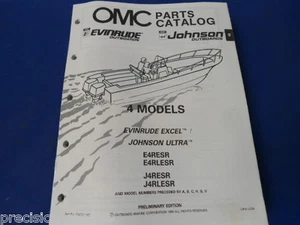 433736 7/89 - 1990, 4 Models OMC Evinrude Johnson Parts Catalog - Bild 1 von 2