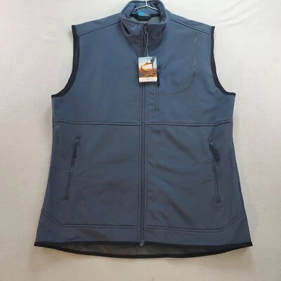 Willit Golf Vest Men's Medium Gray Polyester Stretch Fleece Softshell Full Zip - Image 1 of 4
