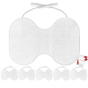 TENS Unit Replacement Pads - Pack of 6 Extra Large Butterfly Shaped Electrode Sq - Picture 1 of 12