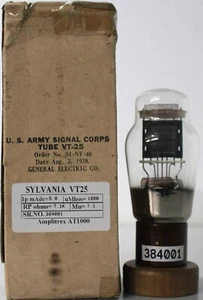 VT25 Sylvania made in U.S.A Amplitrex Tested fixed bias - Picture 1 of 15