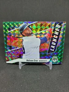 Nelson Cruz 2021 Panini Mosaic Baseball Launched GREEN MOSAIC PRIZM No. L3 - Picture 1 of 2