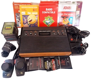 VINTAGE ATARI COMPUTER VIDEO SYSTEM MODEL CX-2600U - Picture 1 of 24