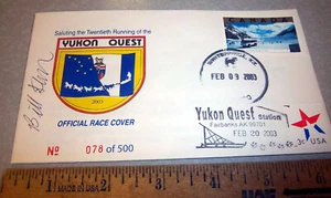 Alaska Yukon Quest Dog Sled Race 2003 Race Cover Carried by Dog team 078 of 500 - Picture 1 of 1