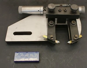 AccuTurn / Bosch Twin Cutter Assembly w/ NEW Cutting Bits  for 8922 Brake Lathe - Picture 1 of 6