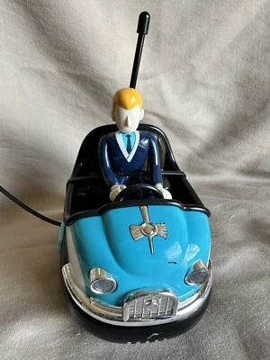 2017 FAO Schwarz Nostalgic Model Blue Bumper Car With Blonde Driver No Remote - Image 1 of 4