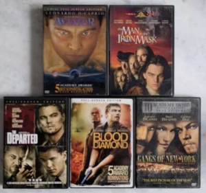 Leonardo DiCaprio 5 DVD Lot: Aviator, Departed, Blood Diamond, Gangs, Iron Mask - Picture 1 of 6
