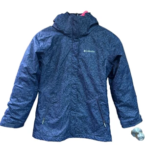 Youth Columbia Interchange L(14-16)Camo BLue Ski Jacket with Red Fur Lining - Picture 1 of 7