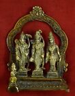 Déesse Laiton Lord Rama Darbar Ram Sita Laxman Hanumann Religieux Statue Vr19
