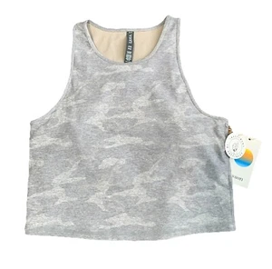 VUORI Elevation Plyo Tank Pale Heather mimetico donna grande L imbottito tempo libero nuovo con etichette - Foto 1 di 7