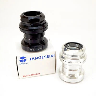 Tange Seiki Falcon FL270C Classic Threaded Bike Headset 1 1/8" Silver/Black - Image 1 of 4