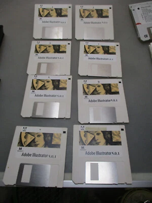 Vintage,Disketten,Software Adobe Illustrator 5.01 Apple Macintosh - Bild 1 von 2