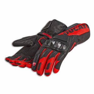 DUCATI Spidi PERFORMANCE C3 Racing Leder Handschuhe Gloves schwarz rot NEU !!