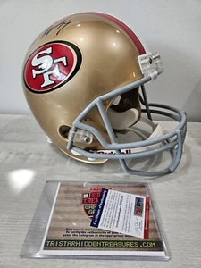 Colin Kaepernick SF 49ers Autographed F/S Tristar Replica Helmet Cert # V78150 - Picture 1 of 14