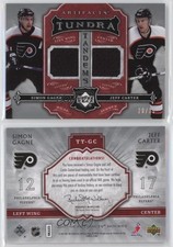 2007 Upper Deck Artifacts Tundra Tandems Red /25 Simon Gagne Jeff Carter #TT-GC