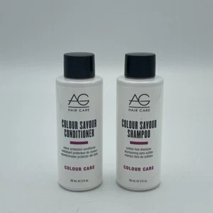 AG Hair COLOUR SAVOUR Shampoo & Conditioner 2 oz Duo Set Color Protection Travel - Picture 1 of 1