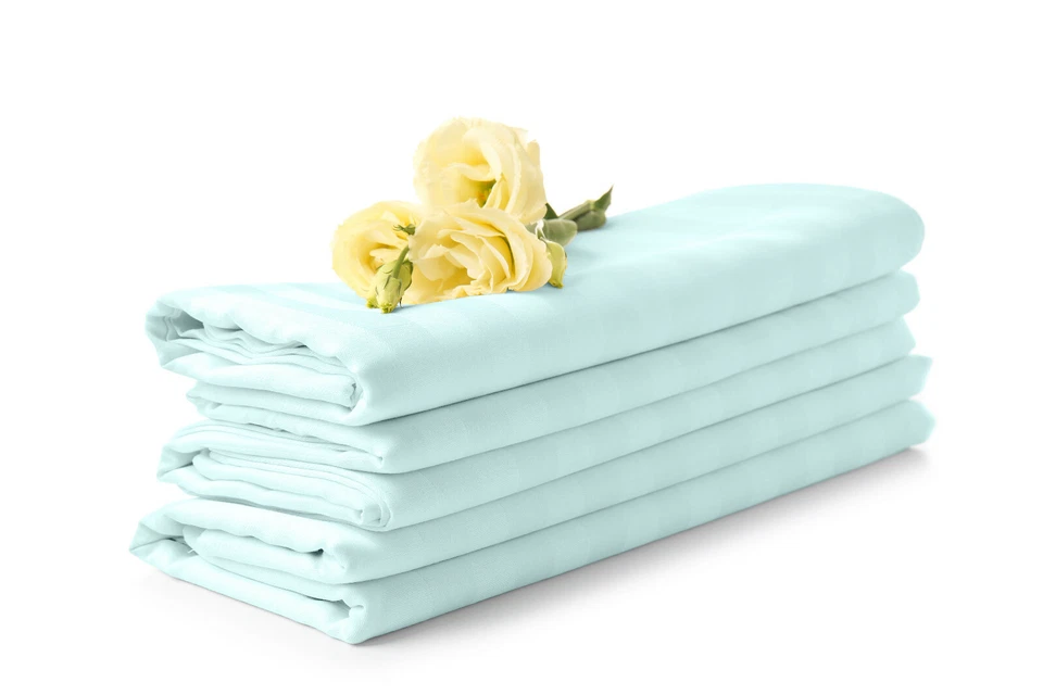 Juego de sábanas a rayas Dolby de algodón egipcio FEEL 1800 unidades juego de sábanas de 4 piezas Foto 1 de 1