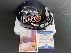 Johnny Morris Chicago Bears 100th Anniversary Signed Mini Helmet Beckett COA - Picture 1 of 1