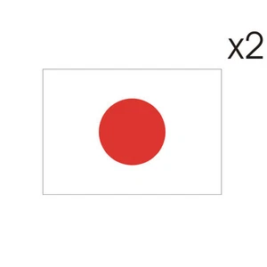 2 Stickers plastifiés DRAPEAU JAPON Japan - Honda Suz Yam Kawa - 5cm x 6,5cm - Imagen 1 de 1