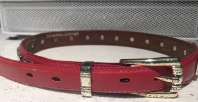 Cinturón para mujer Nocona rojo estrás/piedras rosas/corazones - talla 26 Foto 1 de 4