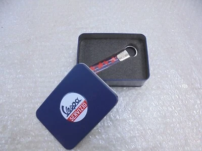 Vespa Servizio Decorado Eco-Cuero-Metal Llavero, Llavero Banda Nuevo 606767M Foto 1 de 3