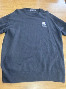 2014 Ryder Cup Sweater Glen Muir 1891 Lambswool Sweater Men’s XXL Black - Picture 1 of 8