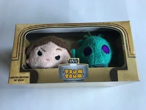 SDCC 2016 Tsum Tsum Star Wars Han Solo and Greedo Disney LE 2500 Comic Con NIB - Picture 1 of 4