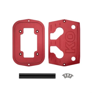 Car Battery Holder Red Aluminum Hold Down Bracket Tray For 34&78 Optima Battery - Picture 1 of 12