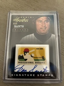 2012 Panini Signature Series Stamps Ron Santo Autograph /50 Cubs HOF - Picture 1 of 2