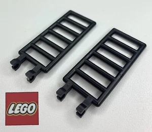 2 x Lego Vintage Black Ladders 3x7 Bar with 2 Grippers End 6020 - 6087 - 12D - Picture 1 of 1