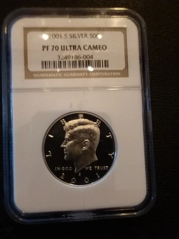 2001-S SILVER NGC PF70 ULTRA CAMEO KENNEDY HALF ** RARE PERFECT UCAM / DCAM  ** Cover