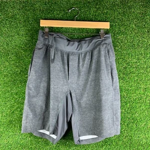 Lululemon Shorts Mens Medium 9” Inseam Gray Athletic Stretch Running Lined - Picture 1 of 7