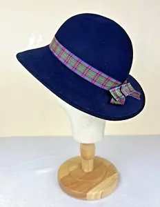 Vintage Doeskin Felt 100% Wool Geo. W. Bollman Co. Inc Ladies Hat Made in U.S.A. - Picture 1 of 15
