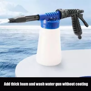 1L Plastic Foam Generator Adjustable Car Wash Foam Tank Snow Foamer Lance Nozzle - Picture 1 of 7