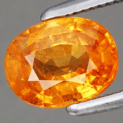 1.16ct 6.9x5.3mm Oval Natural Unheated Orange Spessartite Garnet Namibia, Africa - Image 1 of 4