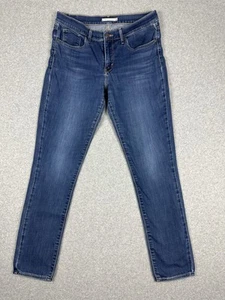 Levi's 311 Shaping Skinny Women's Jeans Size 30 W34" Dark Blue Stretch Zip Fly - Foto 1 di 15
