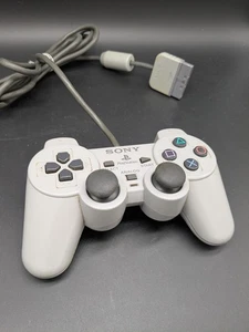 Sony Playstation ONE PS1 Controller Dualshock SCPH-1200 I Original Grau Weiß  - Bild 1 von 3