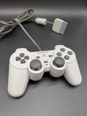 Sony Playstation ONE PS1 Controller Dualshock SCPH-1200 I Original Grau Weiß  - Bild 1 von 3